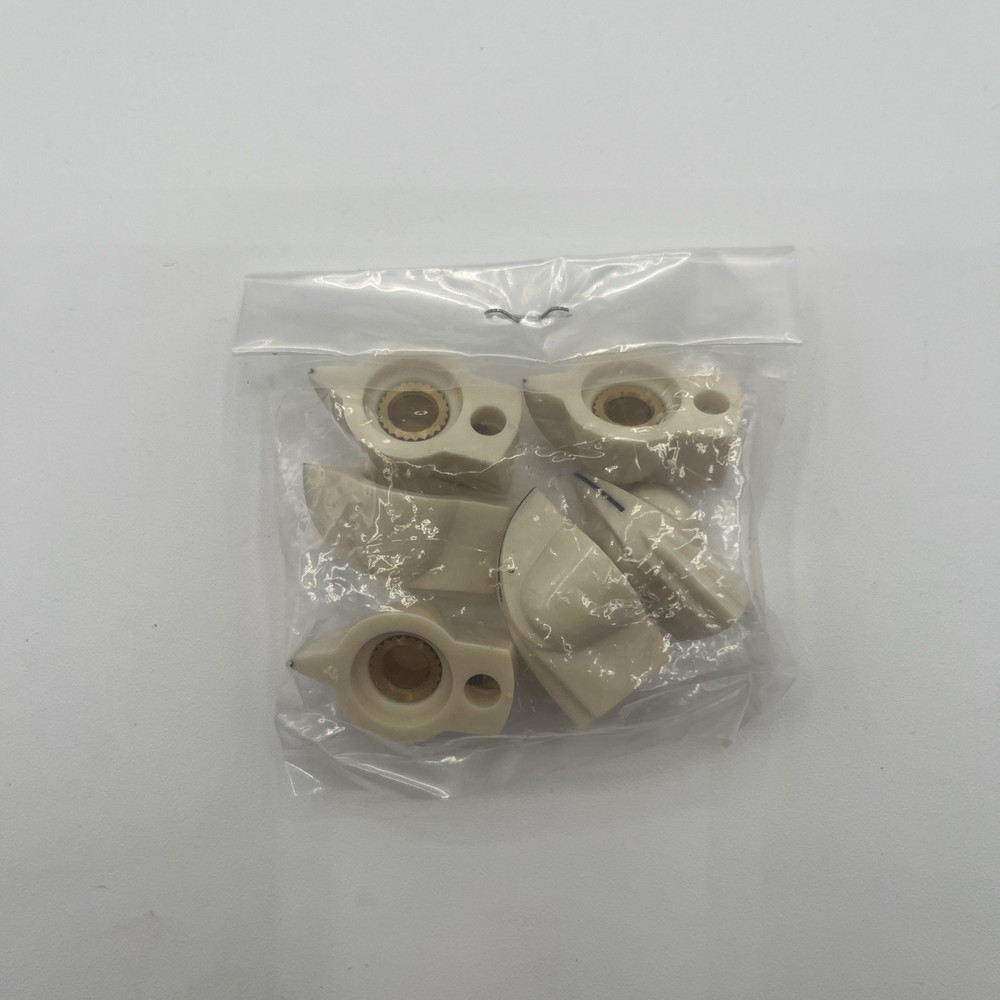 6 Chicken Head Pointer Knobs 6.4mm hole 1/4" Shaft - Volume Tone