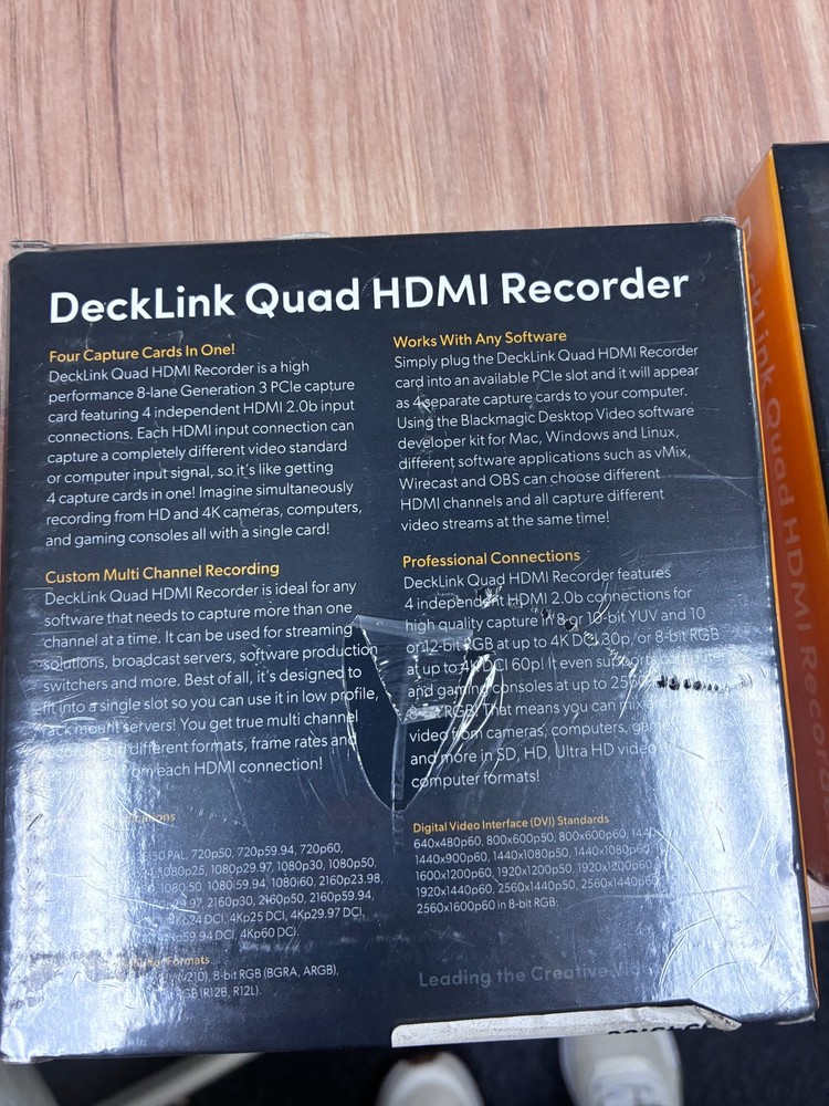 DECKLINK QUAD HDMI RECORDER