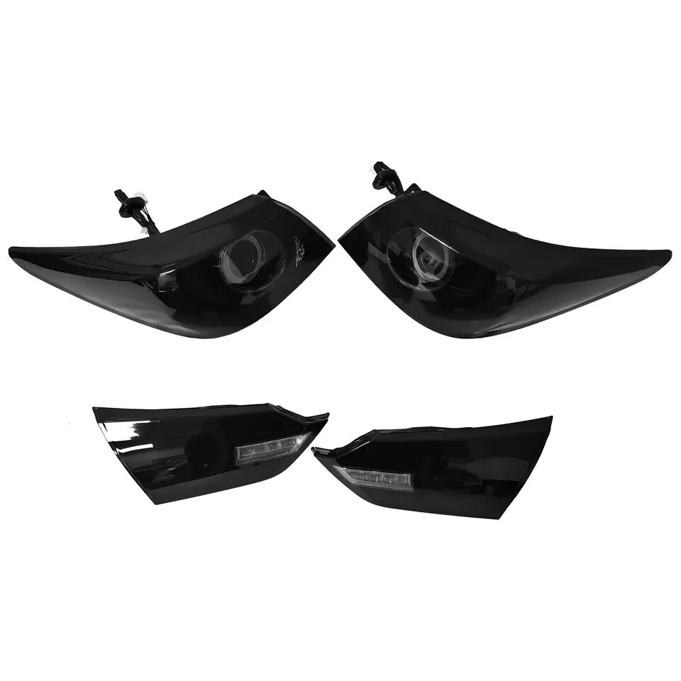 1XPair Fit 2014-2017 INFINITI Q50 Skyline V37 400R Style LED Tail Lights Smoked