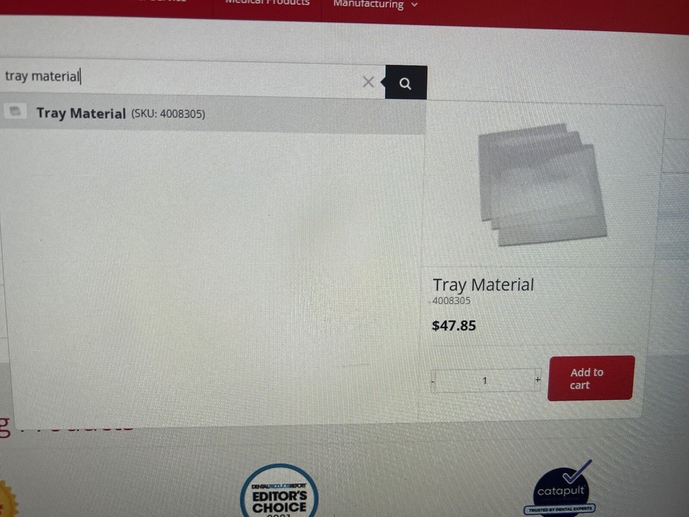 Premier Tray Material .040 In Square Flexible