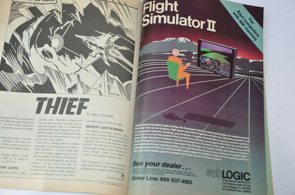 ANTIC Atari Resource Magazine March 1985 Computer Games Arcade Fonts Label Maker