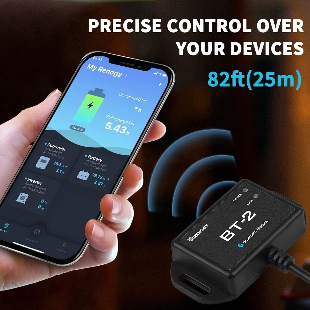 Bluetooth Module for Solar Charge Controller - Real-time Insight, User-friendly
