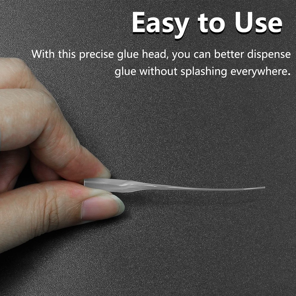 Bonsicoky 200Pcs Micro CA Glue Tips, Precision Applicator Tips White