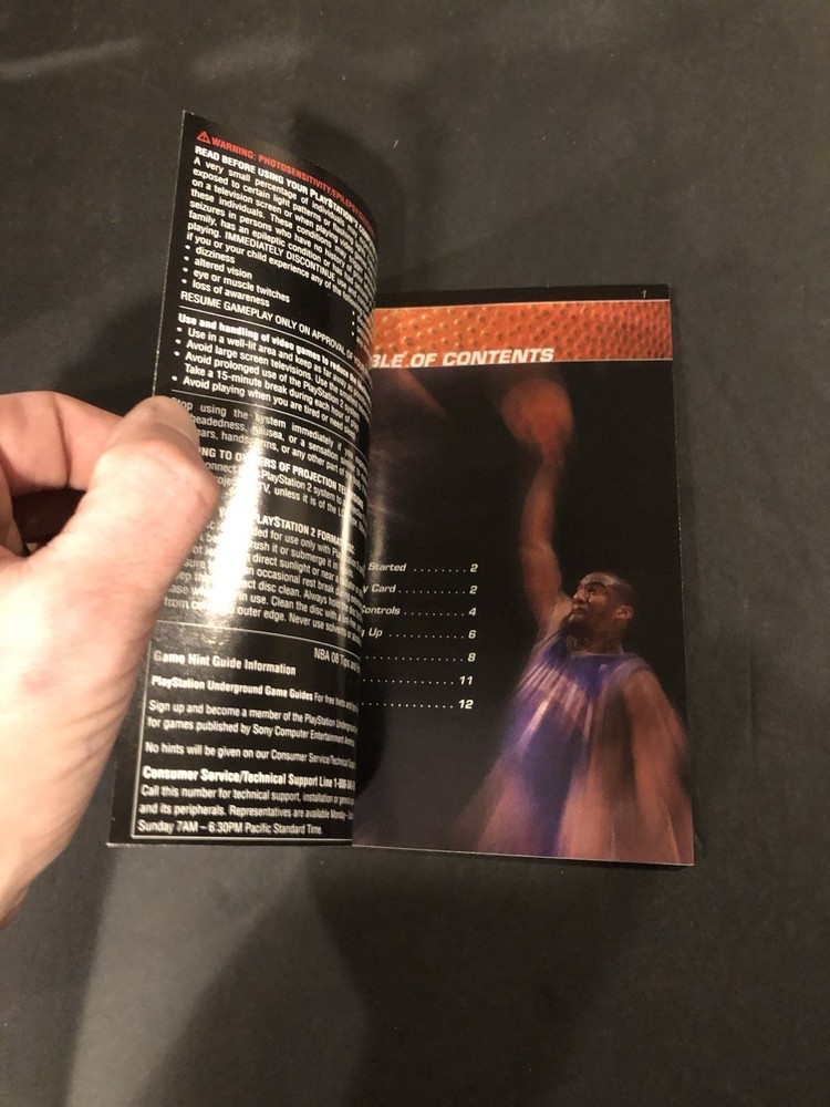 nba 08 ps2 Manual Only