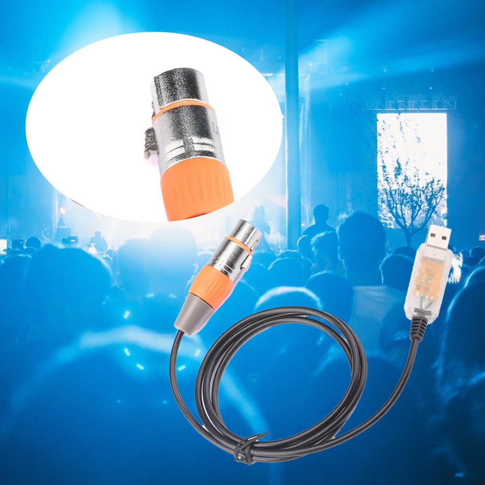 USB to DMX Interface Adapter Cable Stage Light PC DMX512 ControllerDimmer DMX S4