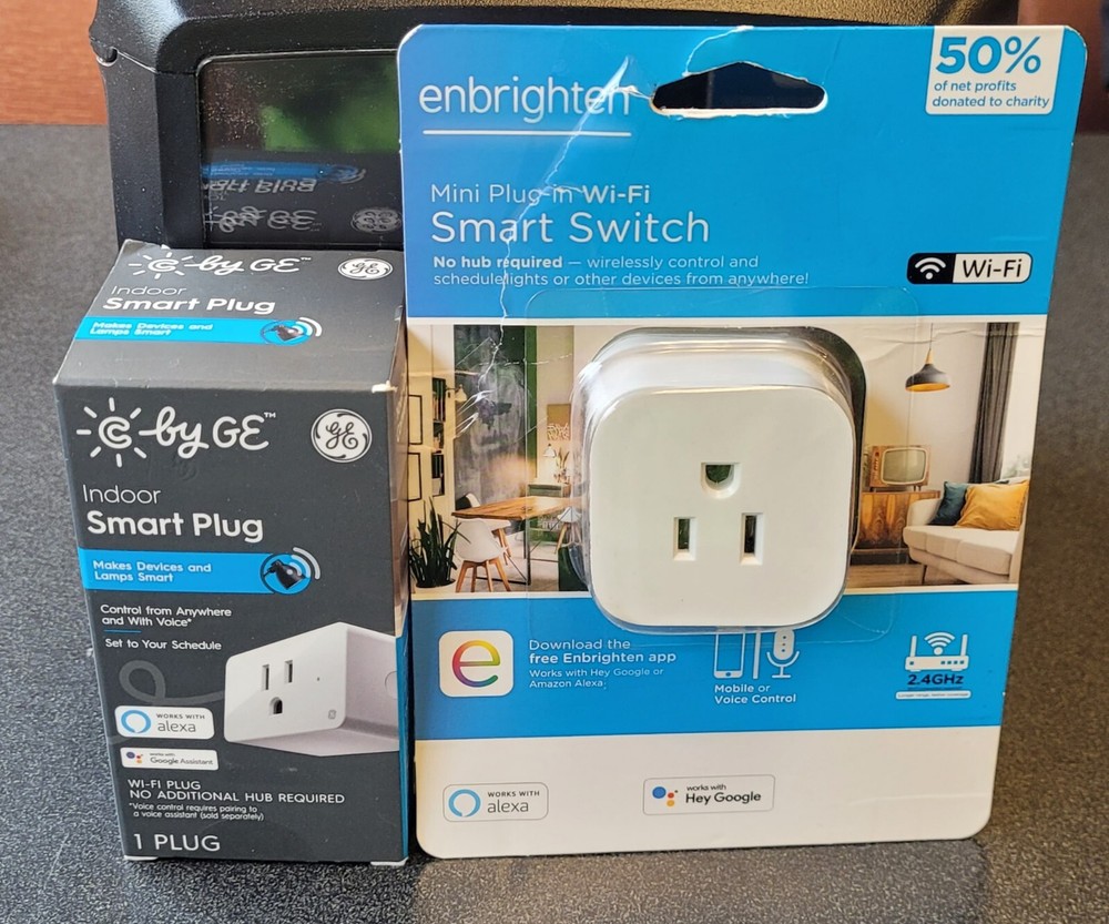 Enbrighten Smart Mini Wi-fi Plug Outlet Switch, Plus a Bonus Smart Plug