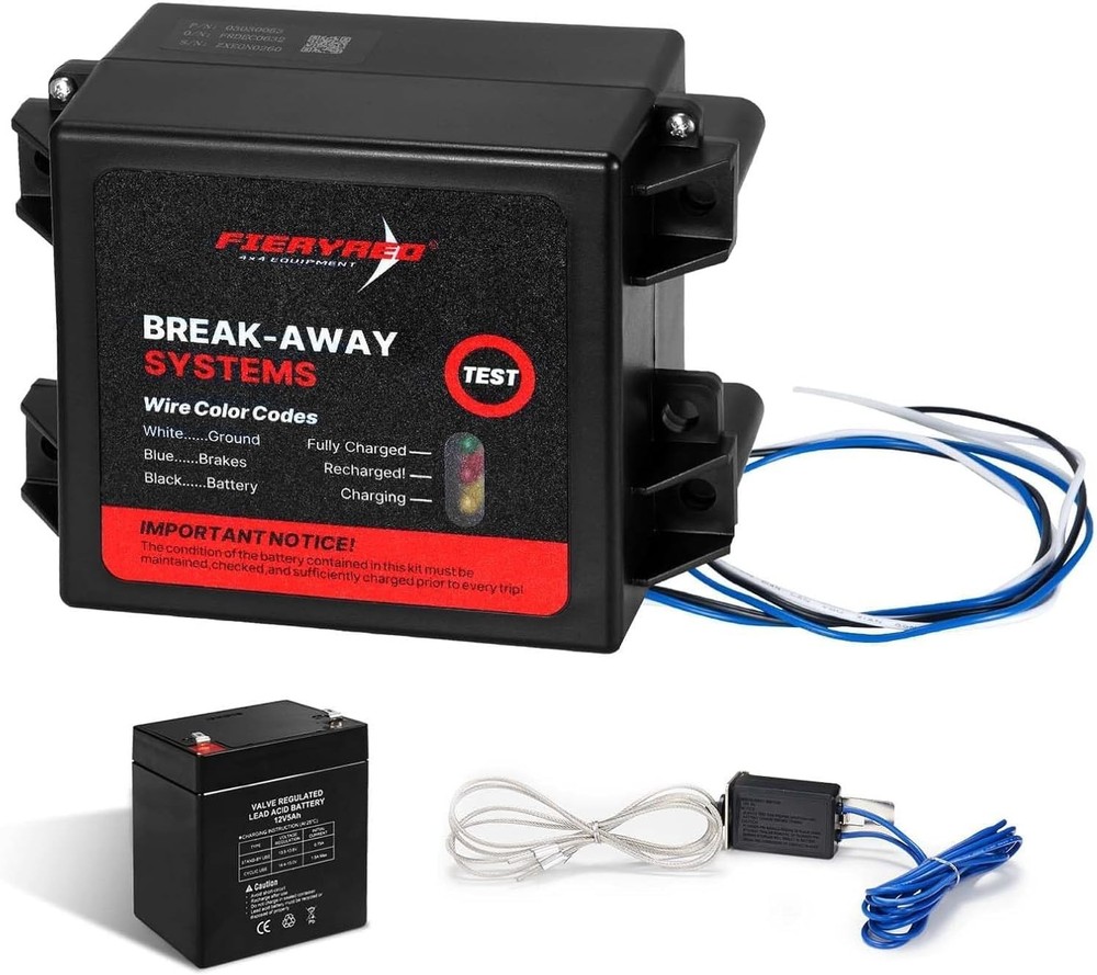 LED Trailer Breakaway Kit with Battery & Switch - Ultimate Safety & Reliability