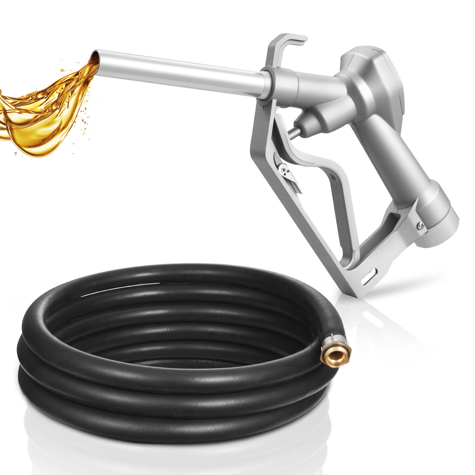 Uimoso 3/4 in NPT Automatic Fuel Nozzle with 0.78 in Spout and 10 ft Hose