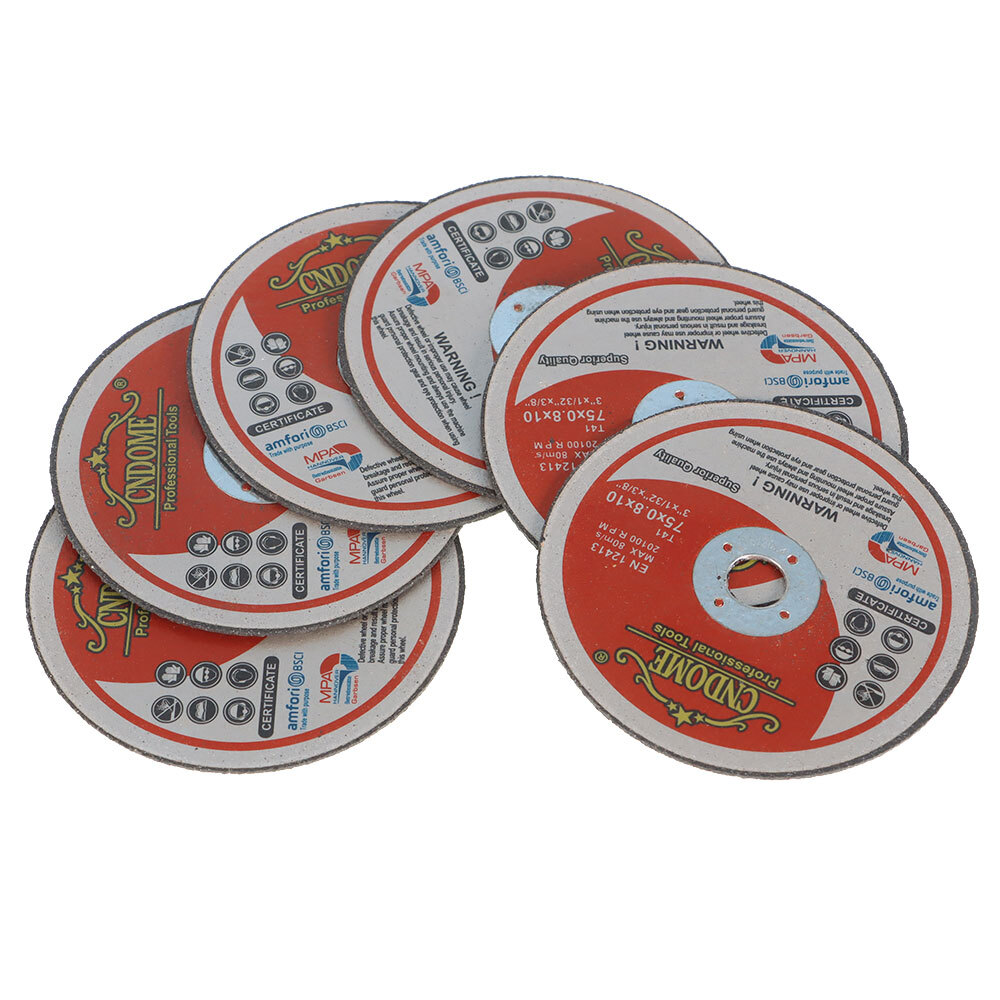 25 Pack 3" x 1/32" x 3/8" Metal & Stainless Steel Cut Off Wheels For Grind Wheel