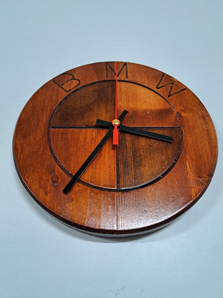wooden wall clock