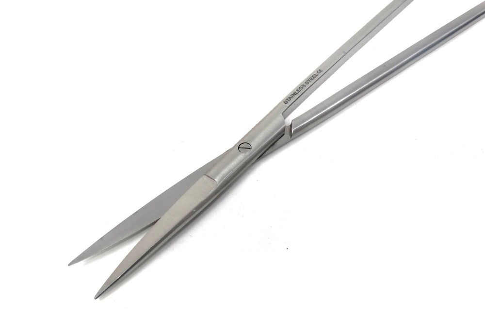 Long Handle Aquascaping Fish Aquarium Cleaner Scissors Straight 12" Sharp/Sharp