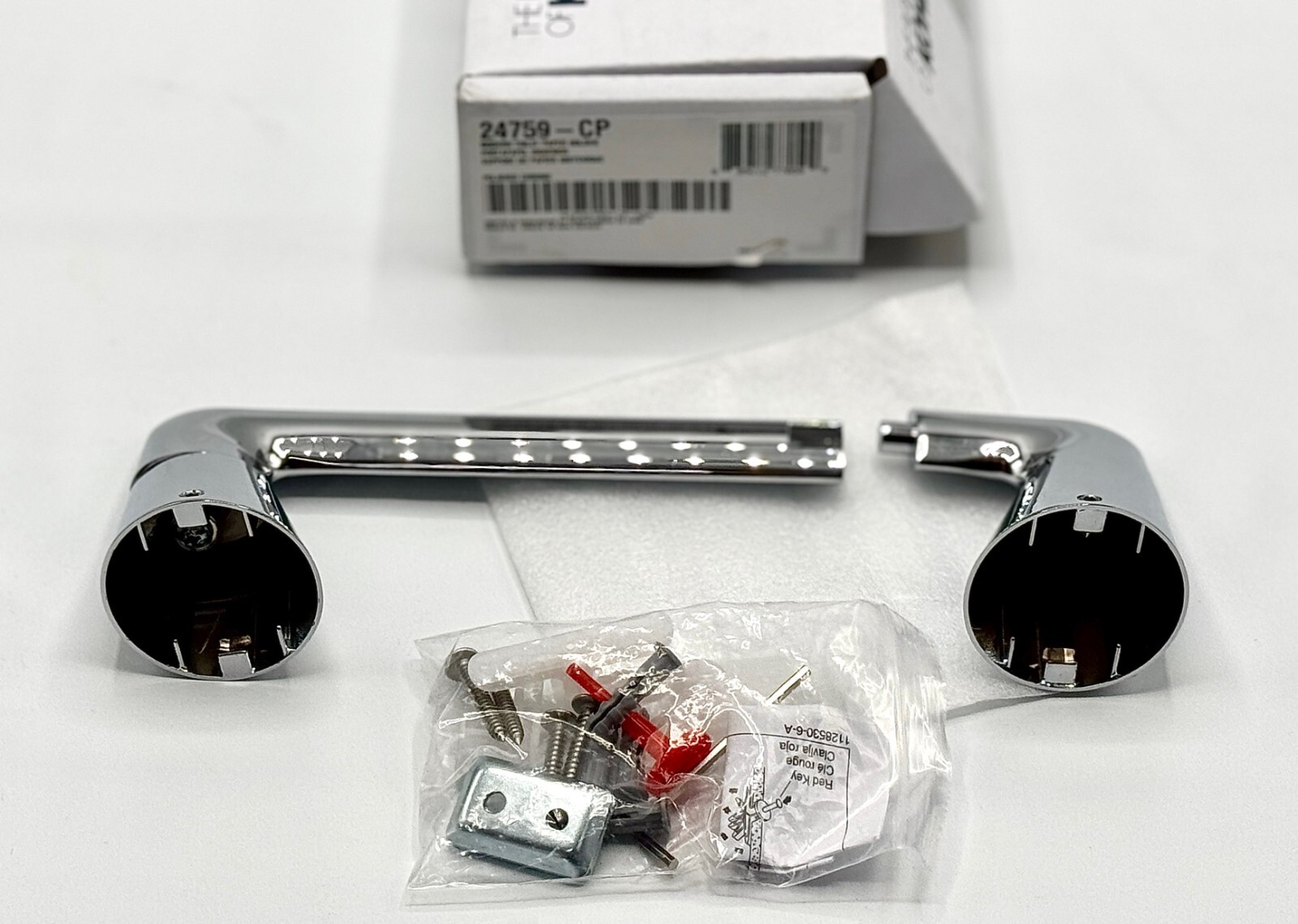 New Kohler 24759-CP Modern Wall Mounted Toilet Paper Holder - Polished Chrome