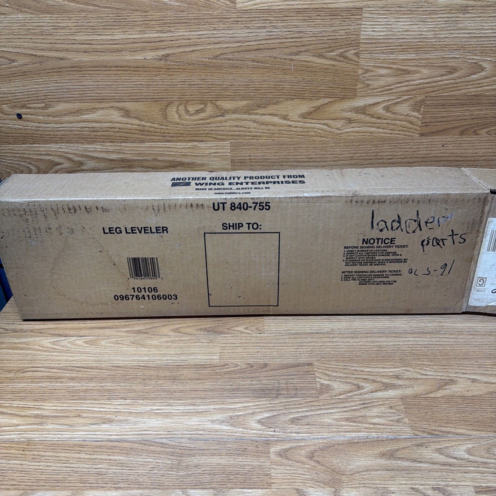 Little Giant Leg Leveler Systems Model # 10106 Wing Enterprises