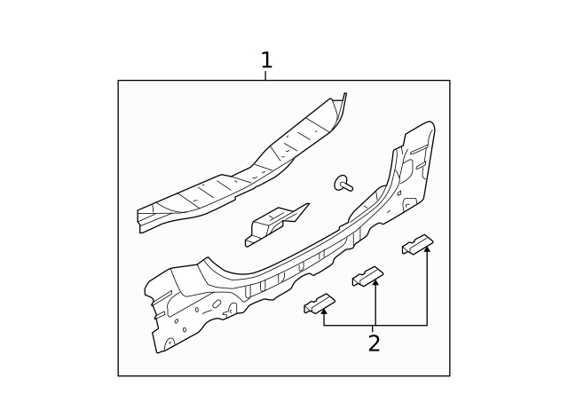 Genuine Nissan Rear Body Panel 79110-JM00C