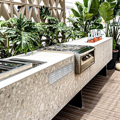 2 Pack Stainless Steel Venting Panel for Grill Accessory Silver 2 Pack