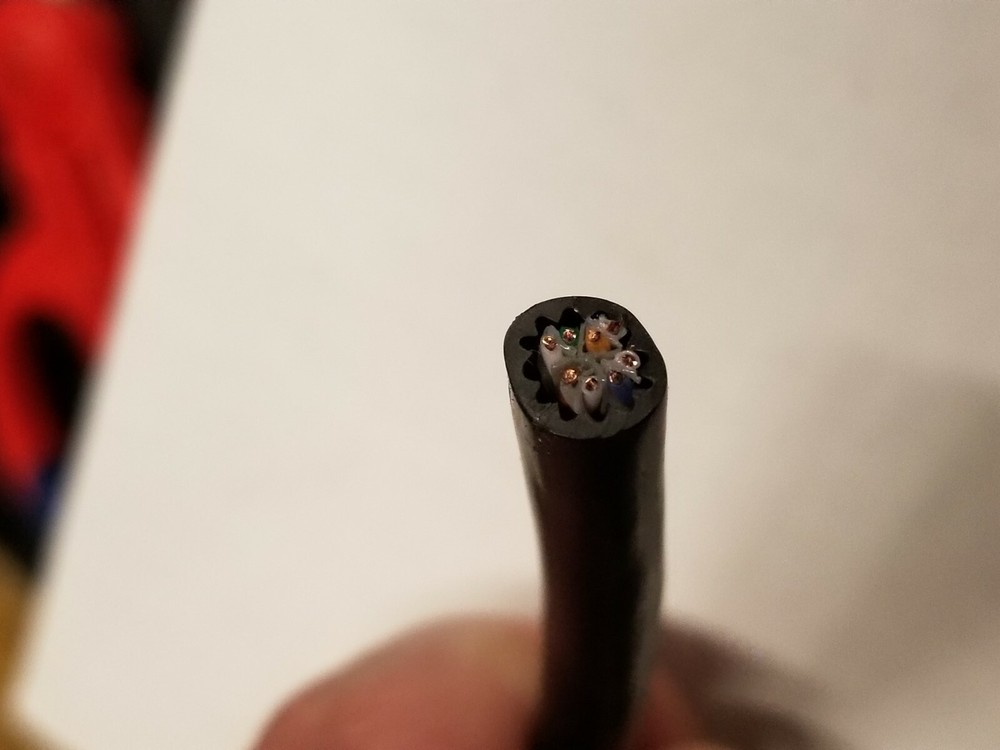 Commscope CS44P Cat6A U/UTP Network Ethernet 10G 10Gig Cable Plenum Black /50ft