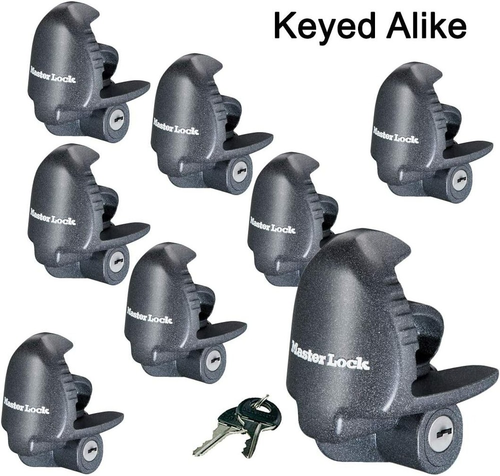 Master Lock - (8) Keyed Alike Universal Trailer Coupler Locks