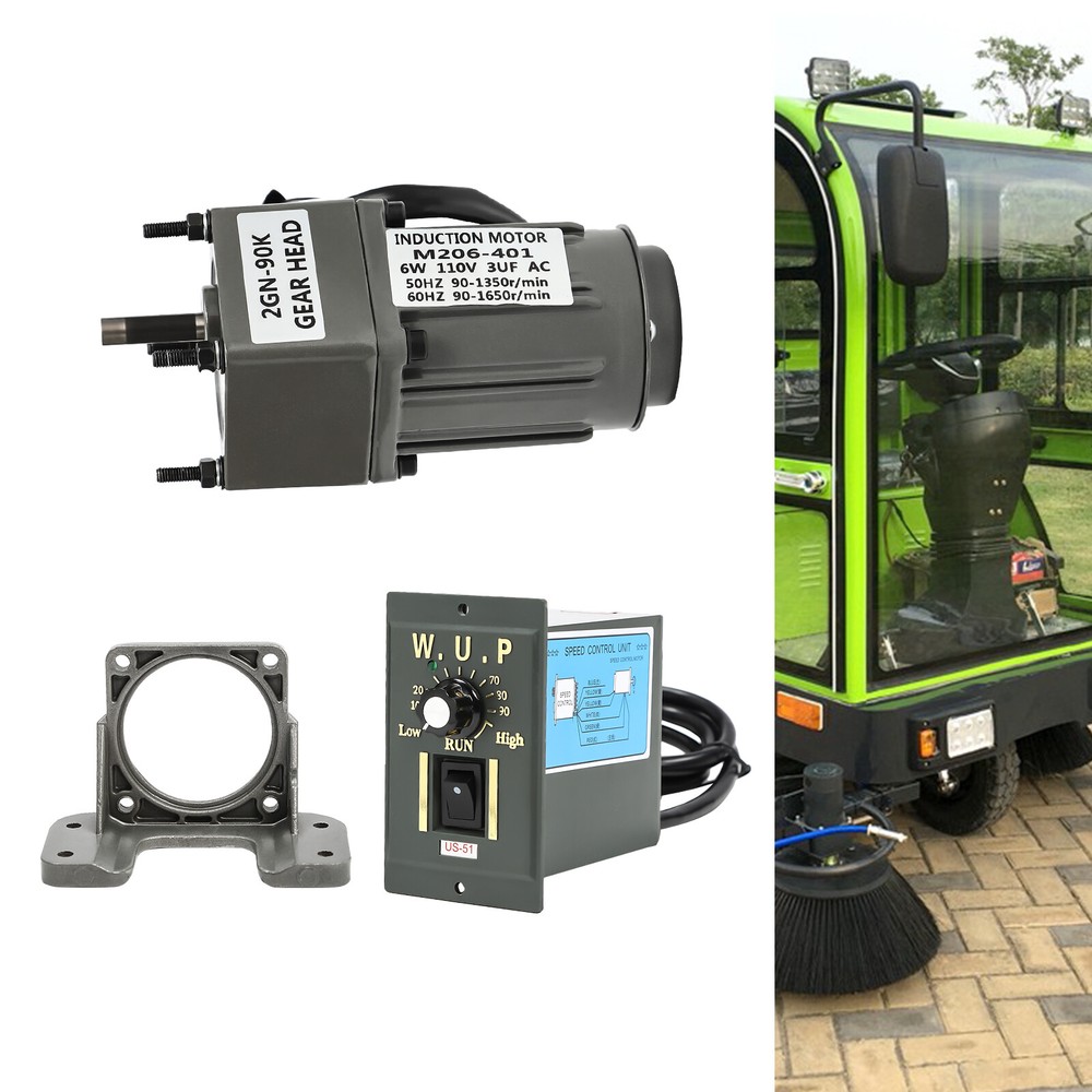 1 AC 110v Worm Gear Motor with 6w Power+ Variable Speed Reduction Controller