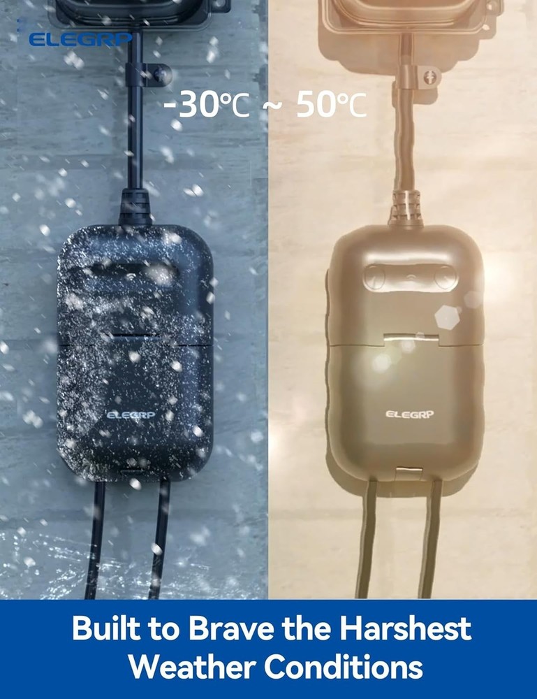 Outdoor Smart Plug Waterproof , WiFi Plug with 2 Individually Sockets, Compat...