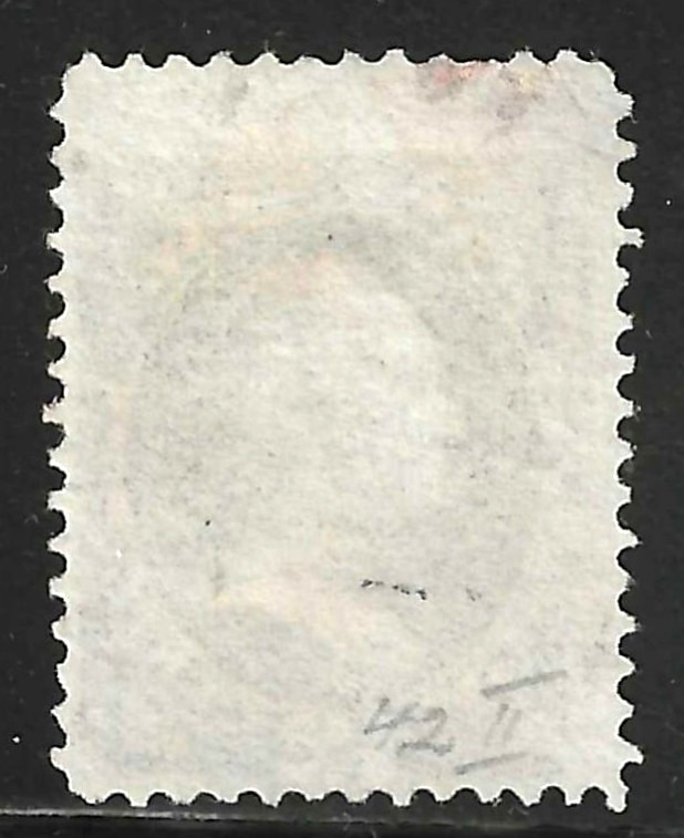 Sc #151 NYFM Red Fancy Cancel 12 Cent Clay Banknote 1870-71 $200+ US 87A51