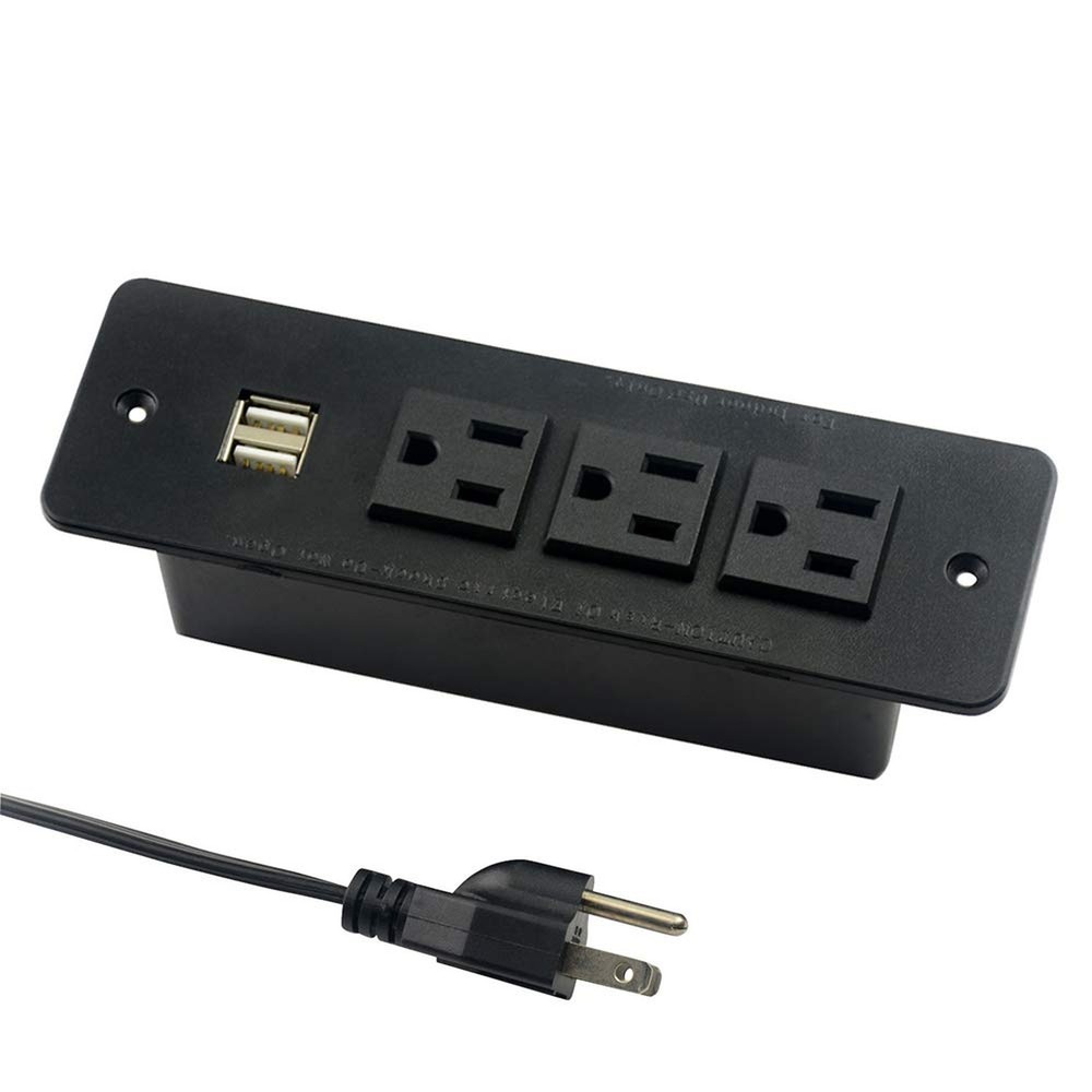 Recessed USB Hub C Mountable USB C Power Strip Outlets
