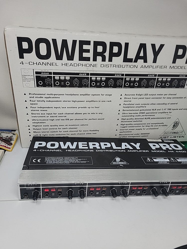 Behringer Multicom Pro Ha4400 4-Channel Audio Interactive Dynamics Processor
