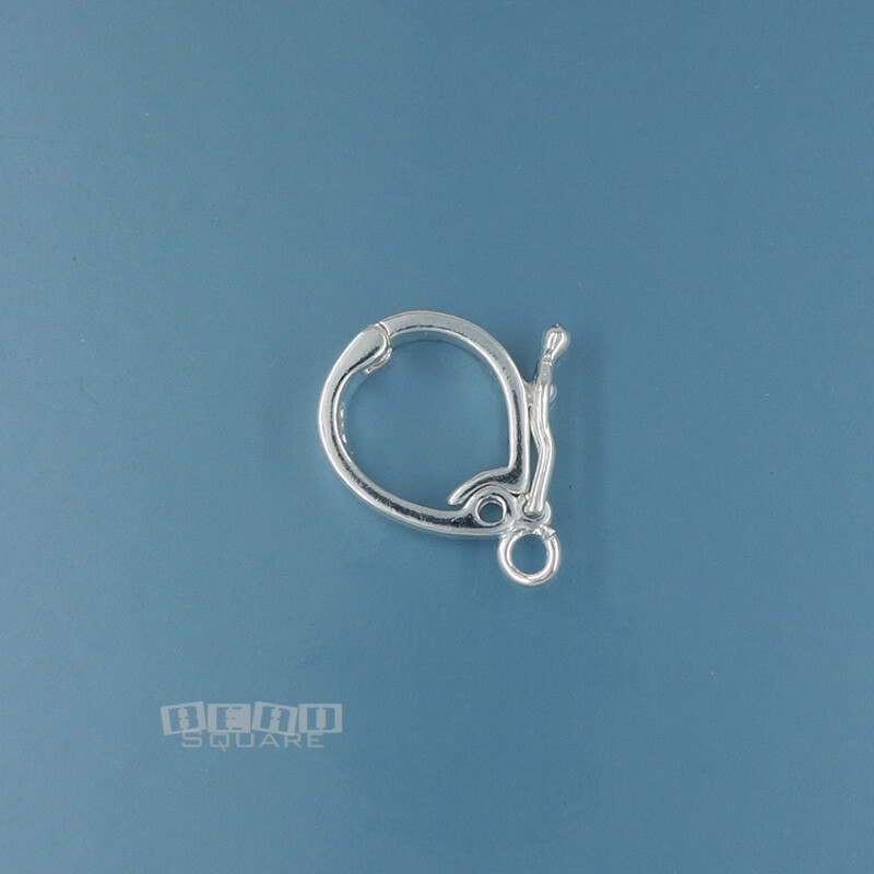 Sterling Silver Hinged Pendant Bail Clasp Connector / Enhancer, Open Loop #33318