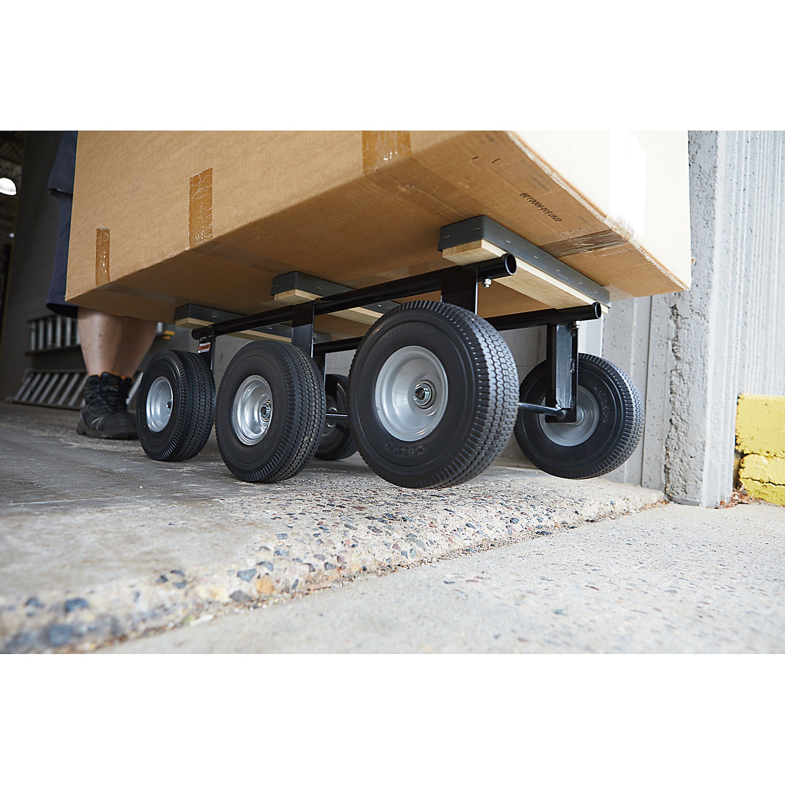 Klutch 1200-Lb. Capacity 6-Wheel All-Terrain Dolly