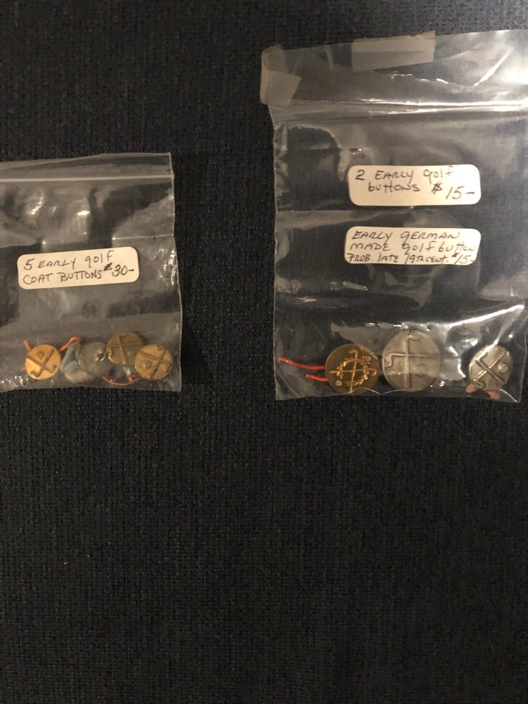 Golf Buttons-Antique