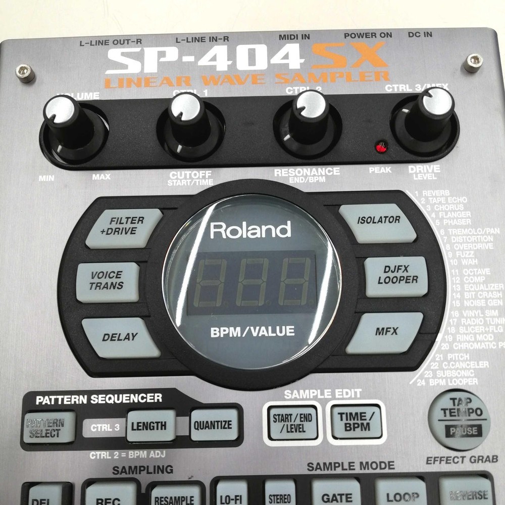 Roland SP-404SX Linear Wave Sampler DJ Workstation 29 Effects Silver Compact Box