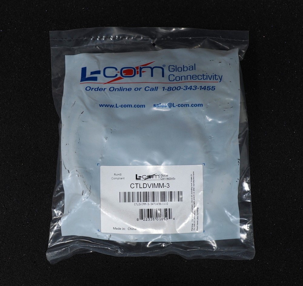 L-com Global Connectivity CTLDVIMM-3 - 3ft