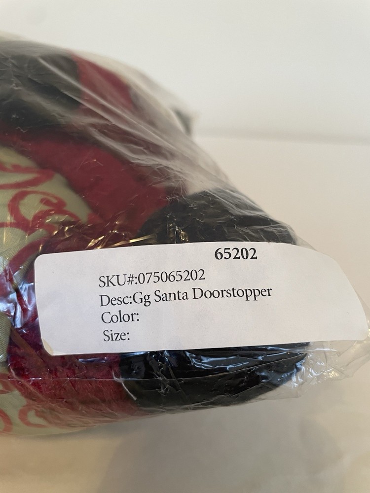 Foreside Plush Santa Door Stop