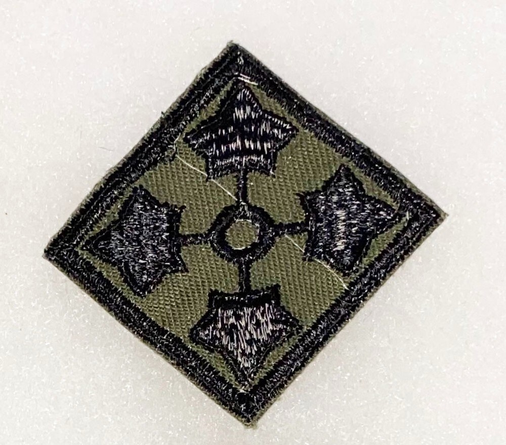 VN Era 4th Division Subdued On Twill Patch
