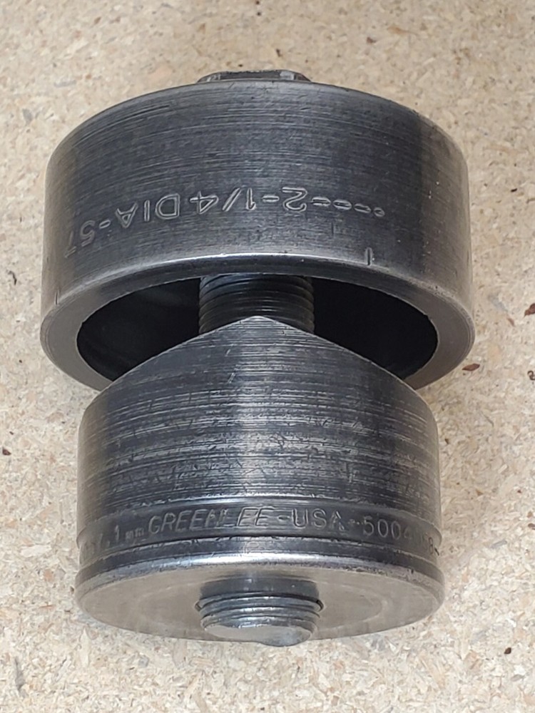 Greenlee No. 730 - 2 1/4" diameter punch - knockout