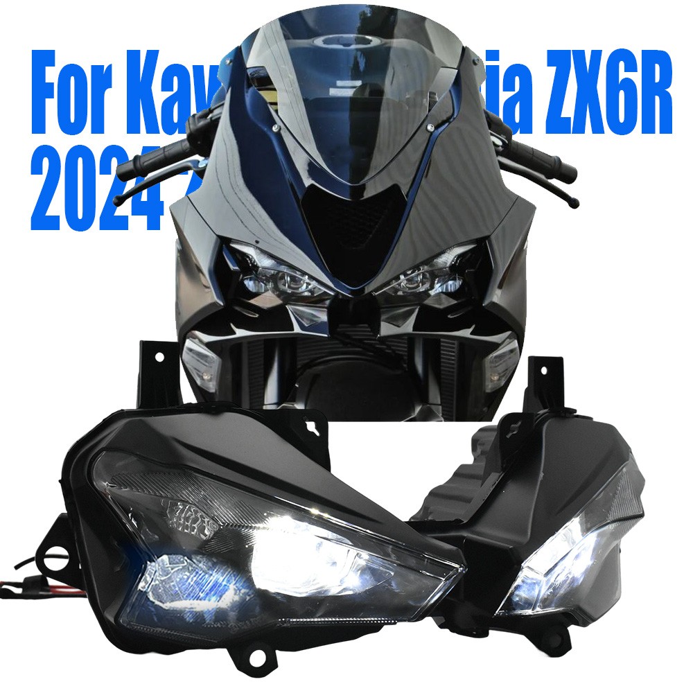 LED Front Headlight Assembly Fit For Kawasaki Ninja ZX6R 2024 2025 ZX636 Ninja