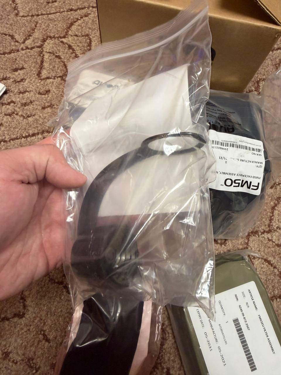 Avon FM50 Gas Mask Respirator Full Face NBC CBRN New Sealed Size L Kit