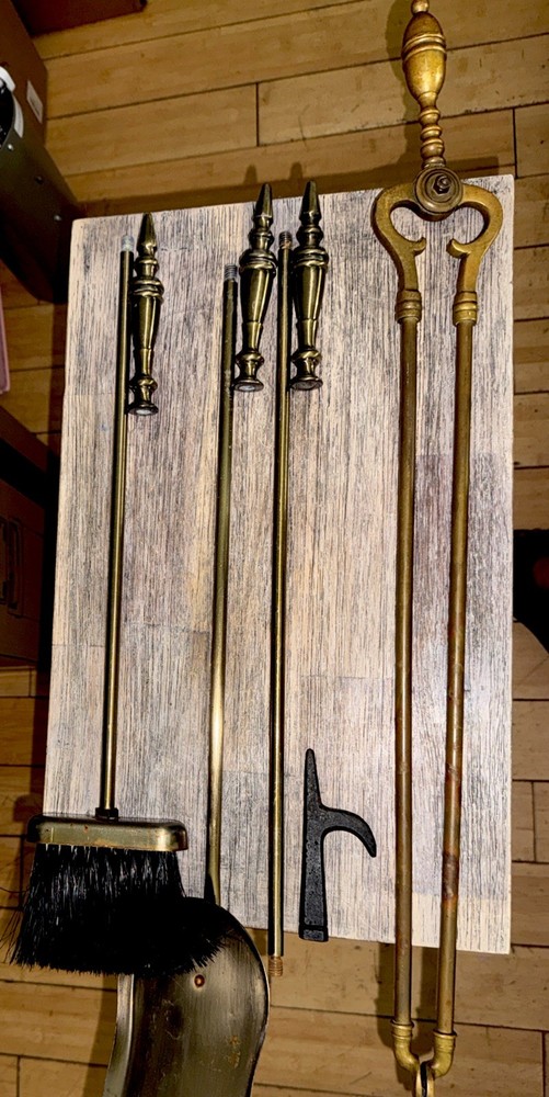 Vintage Second-Hand Four Piece Fireplace Tools