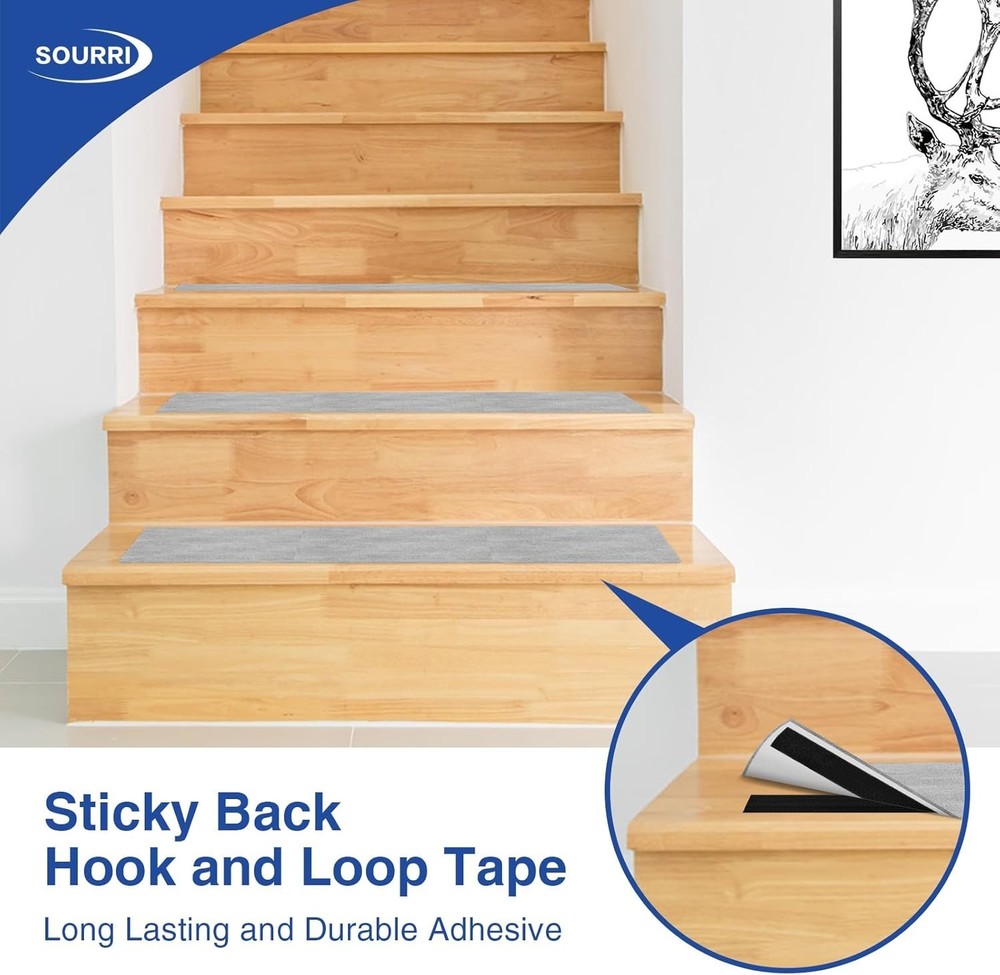 Strong Adhesive Black Hook Loop Tape - 82ft