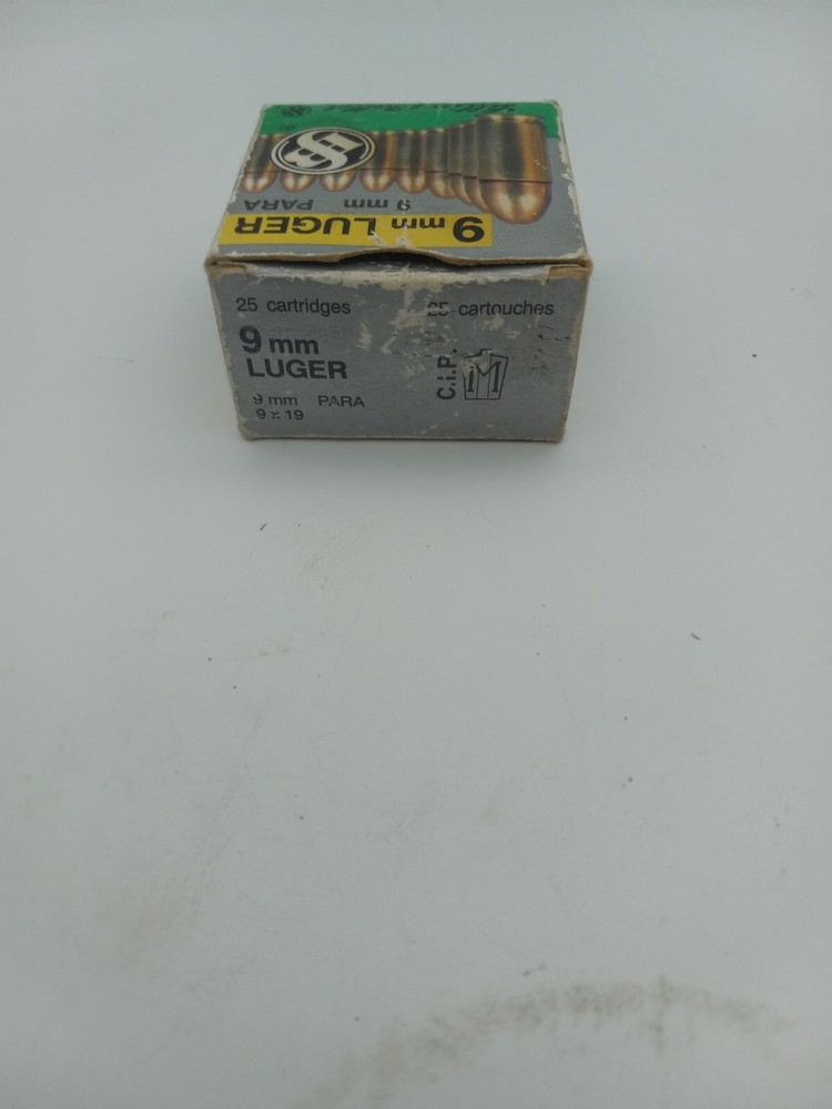 VINTAGE SELLIER & BELLOT 9MM LUGER EMPTY BOX