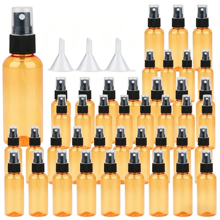 40 Pack Empty 80ml/3oz BPA-Free Mist Spray Bottles with Atomizer Pumps