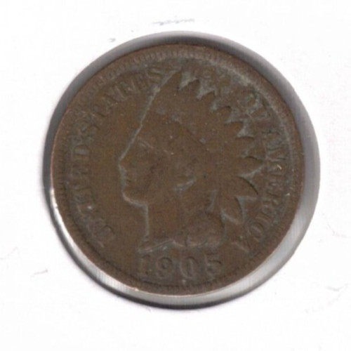 1905 Circulated Indian Head Cent Coin! #2