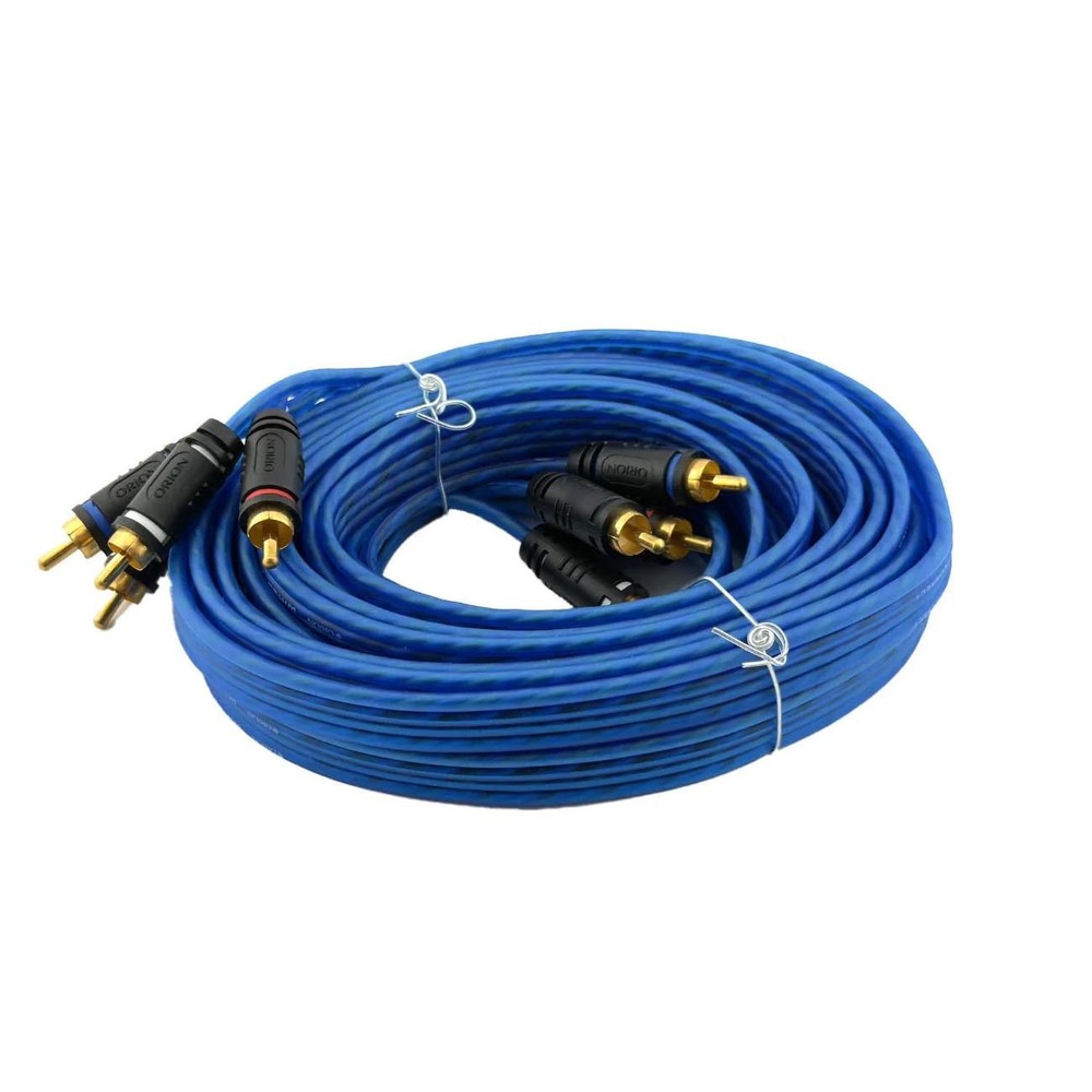 Orion 17' CCA 4-Channel RCA Cable - Translucent Blue