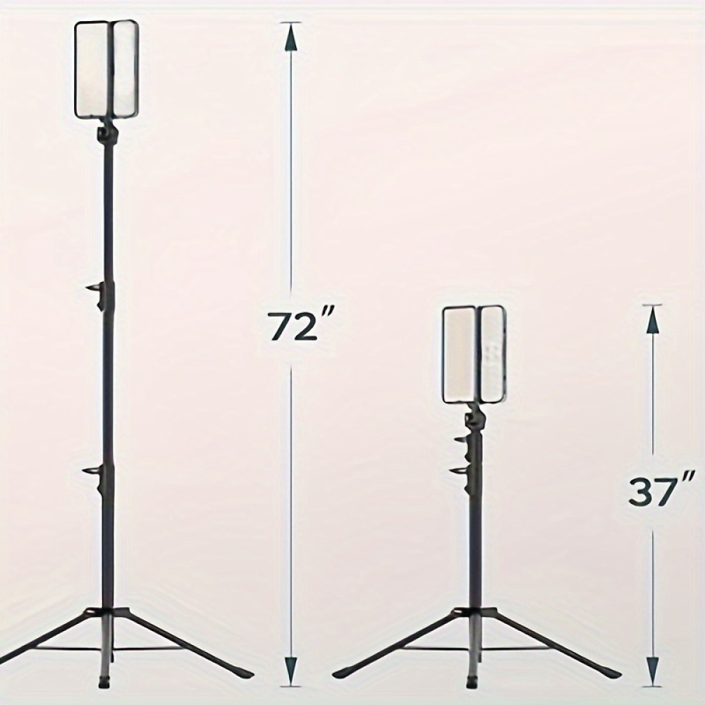 Dimmable Rechargeable Work Light 15000mAh 72in Telescopic 2 Lights Type