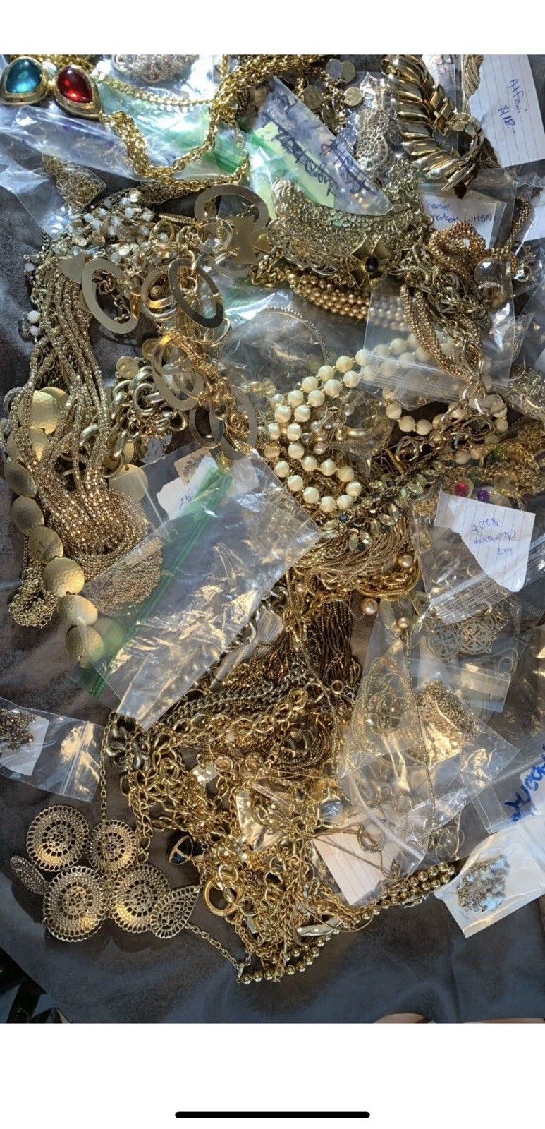 6+ Lbs. POUNDS Unsearched Huge Lot Jewelry Vtg-Now Junk Art Craft Treasure Hunt