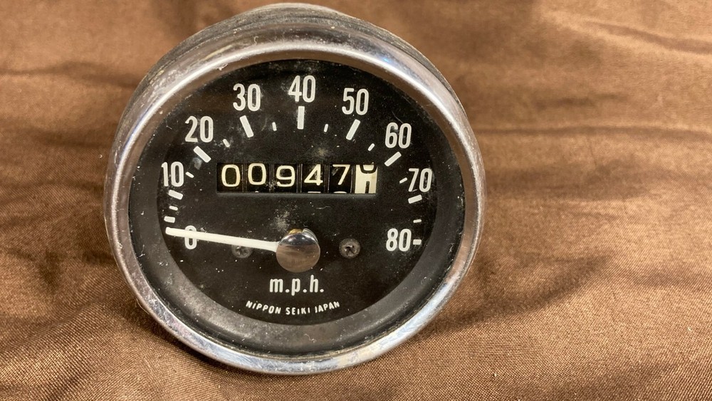 Vintage 70s 80s Snowmobile Speedometer Used