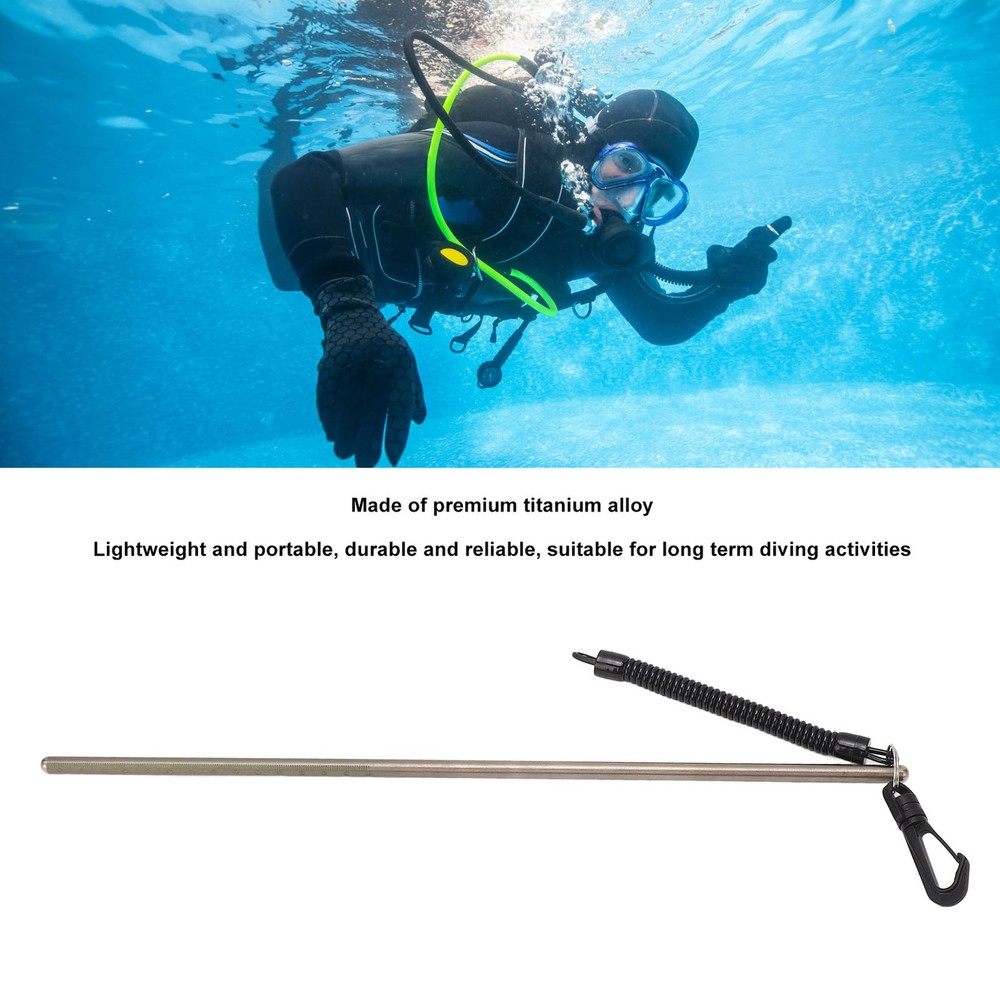 Diving Stick Pointer Titanium Alloy Lightweight For Underwater Exploration DHPR