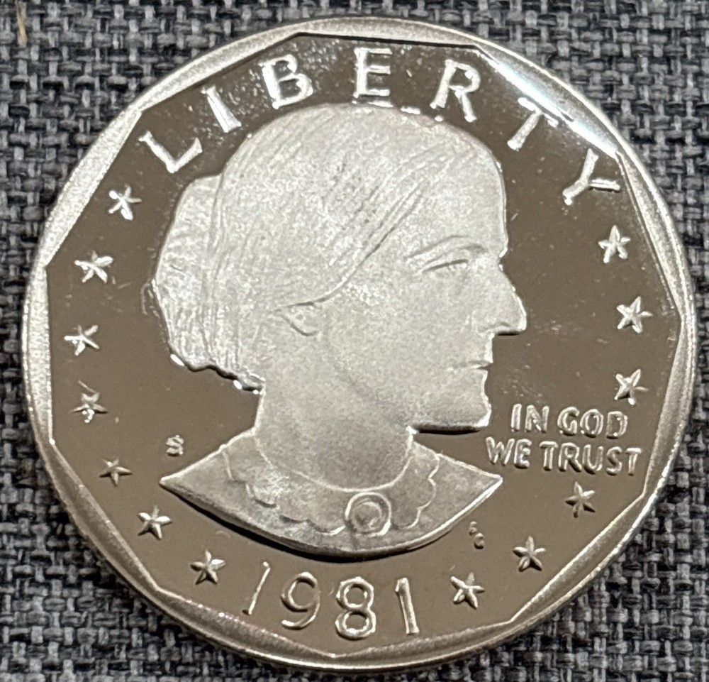 1981 S Type II SBA Dollar GEM PROOF with Free 1981 S Type I