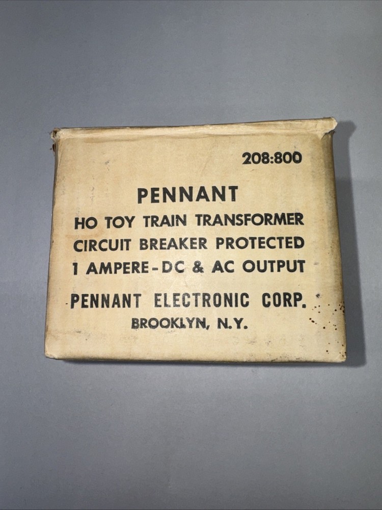 Pennant Power Pack Model 208:800 Model Train Transformer Speed Controller VTG