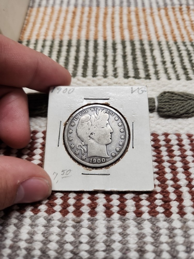 1900 **P** BARBER SILVER HALF DOLLAR