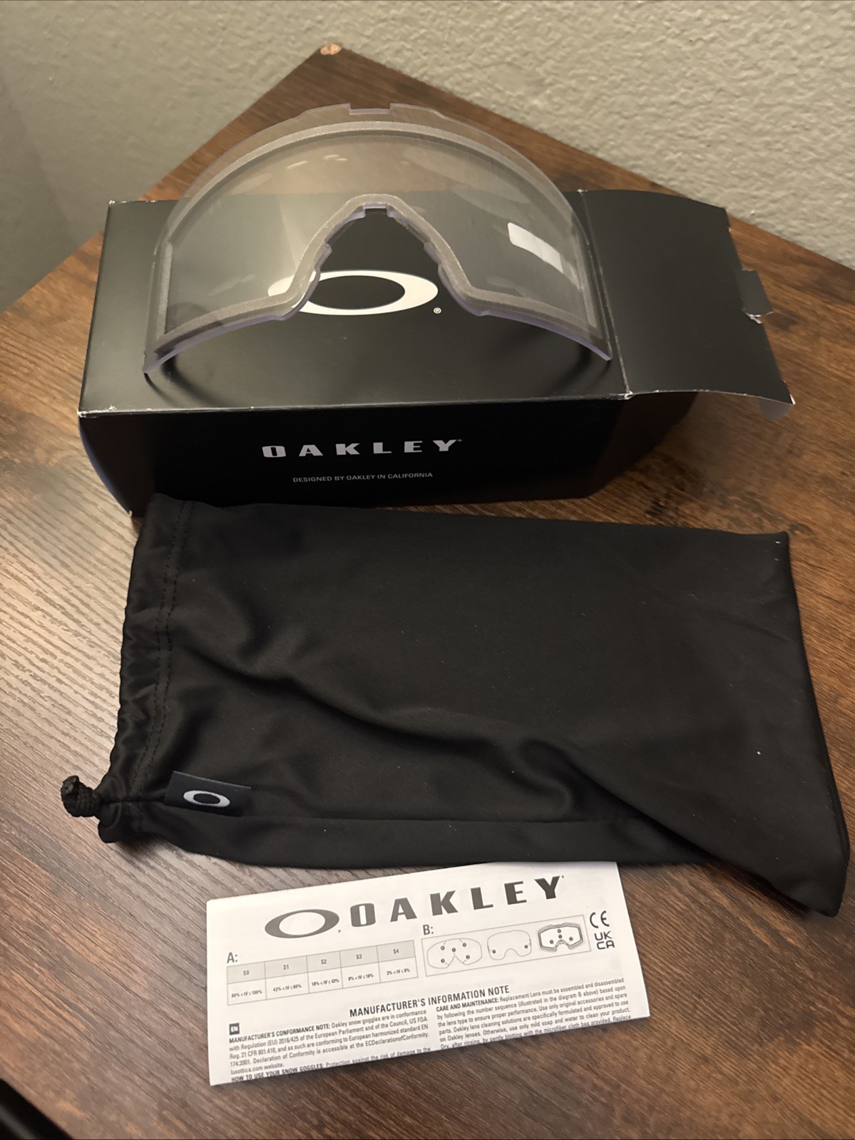 Oakley Line Miner XL Replacement Lens Clear Low Light Night Ride Storm Chaser